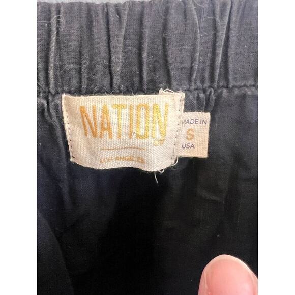 Nation LTD Rainbow Metallic Tiered Black Maxi Dress Women's Size S - Picture 5 of 9